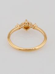 Bague de Fiançailles en Plaqué Or Perle de Culture - T54