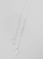 Collier Religieux & Croix - Argent 925/1000