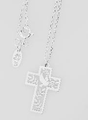 Collier Religieux & Croix Colombe - Argent 925/1000