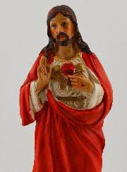 Statue Religieuse Sacré Coeur de Jésus - 15cm