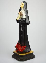 Statue Religieuse de Sainte Rita aux Roses - 40cm