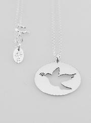 Collier Religieux Colombe - Argent 925/1000