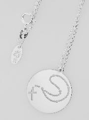 Collier Religieux Pendentif Chapelet - Argent 925/1000