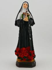 Statue Religieuse de Sainte Rita aux Roses - 20cm