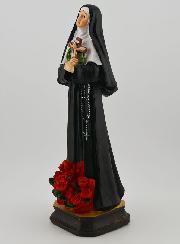 Statue Religieuse de Sainte Rita aux Roses - 20cm