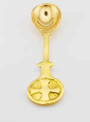 Cuillère à Encens en Laiton Doré - 10 cm