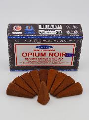 Encens Opium Noir Satya - 10 Cônes à Reflux
