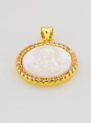 Pendentif en Nacre Sacré Coeur de Jésus - 22mm
