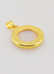 Médaille Dorée Sacré Coeur de Jésus en Nacre - 22mm