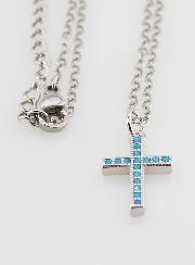 Collier Religieux en Inox - Croix Bleue