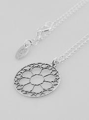 Collier Religieux Pendentif Vitrail - Argent 925