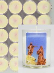Lot de 10 Bougies Veilleuses Notre Dame du Laus
