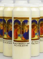 Lot de 20  Bougies de Neuvaine à Notre Dame de l'Annonciation