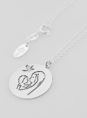 Collier Religieux Vierge à l'Enfant & Colombe - Argent 925/1000
