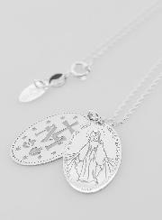 Médaille Miraculeuse 2 Plaques Avec Chaîne - Argent 925