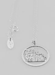 Collier Religieux en Argent - Notre Dame de Paris 20mm