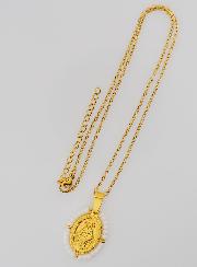 Médaille Miraculeuse + Chaîne - Perles Blanches