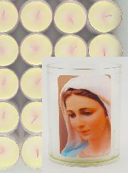 Lot de 48 Bougies Veilleuses ND de Medjugorje