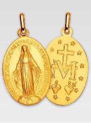 Médaille Miraculeuse 13mm - Or 9 carats
