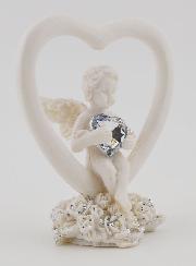 Statue Coeur Ange-Gardien - 6cm