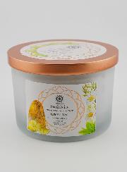 Bougie Parfumée Aromathérapie 256g - Thé Vert & Citrine