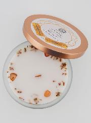 Bougie Parfumée Aromathérapie  256g - Palo Santo & Cornaline