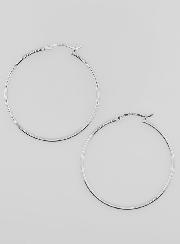 Créoles en Argent 925 Rhodié - 40mm