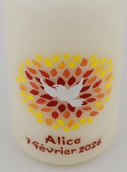 Bougie Souvenir de Confirmation - Esprit Saint