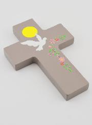 Croix Souvenir de Confirmation en Bois - Saint Esprit