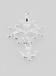 Pendentif Croix de Confirmation - Esprit Saint en Argent