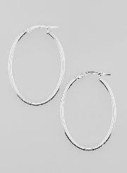 Créoles Ovales en Argent 925 - 36mm