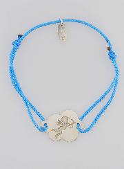 Bracelet Argent et Corde - Ange et Nuage