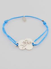 Bracelet Argent et Corde - Ange et Nuage