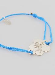 Bracelet Argent et Corde - Ange et Nuage