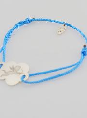 Bracelet Argent et Corde - Ange et Nuage