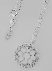 Collier Religieux Vitrail - Argent & Nacre