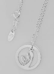 Collier Vierge à l'Enfant - Argent & Nacre