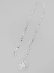 Collier Religieux Croix - Argent & Nacre