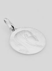 Médaille Vierge Marie de Profil en Argent Massif - 18mm
