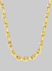 Chaîne Réglable Plaqué Or 40cm - Maille Forçat 1,3mm