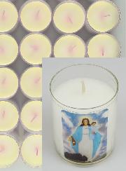 Lot de 48 Bougies Veilleuses ND de Garabandal