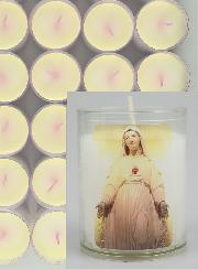 Lot de 24 Bougies Veilleuses ND de Pellevoisin