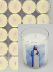 Lot de 48 Bougies Veilleuses ND de Kibeho