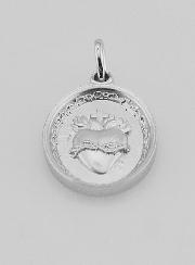 Médaille Argent Sacré Coeur de Jésus - 19mm