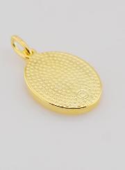 Médaille Plaqué Or Coeur Sacré de Marie - 19mm