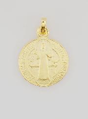 Médaille Plaqué Or Saint Benoît - 16mm
