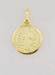 Médaille Plaqué Or Saint Benoît - 14mm