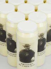 Lot de 20 Bougies de Neuvaine Père Damien