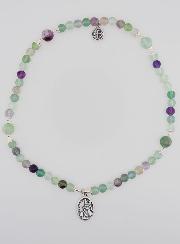 Bracelet Chapelet en Fluorite - Saint Michel & Saint Benoît