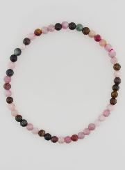 Bracelet en Pierre Naturelle de Tourmaline Multicolore - 4mm